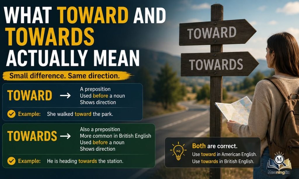 What Toward or Towards Actually Mean