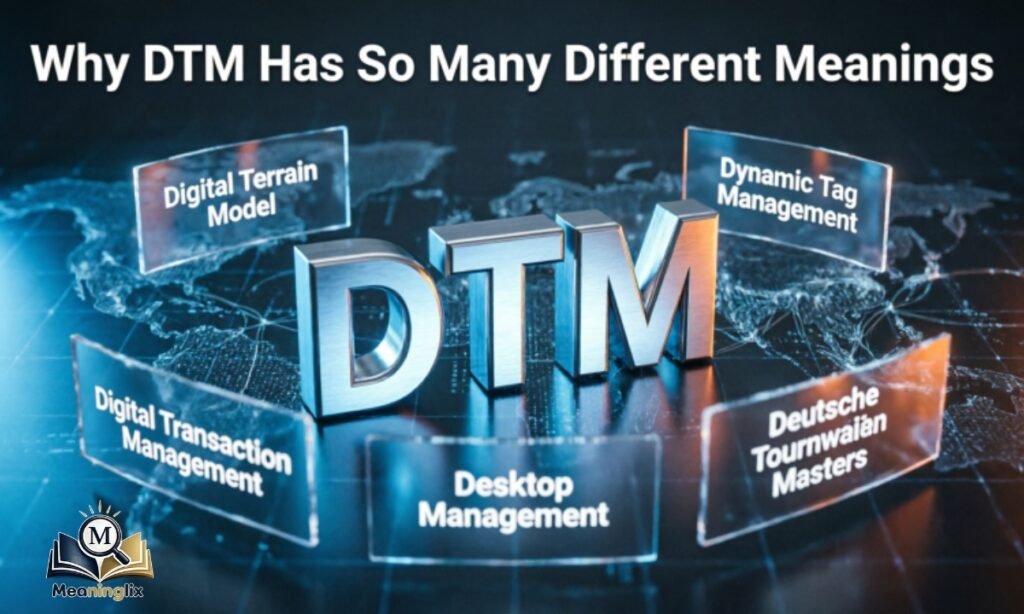 Why DTM Has So Many Different Meanings