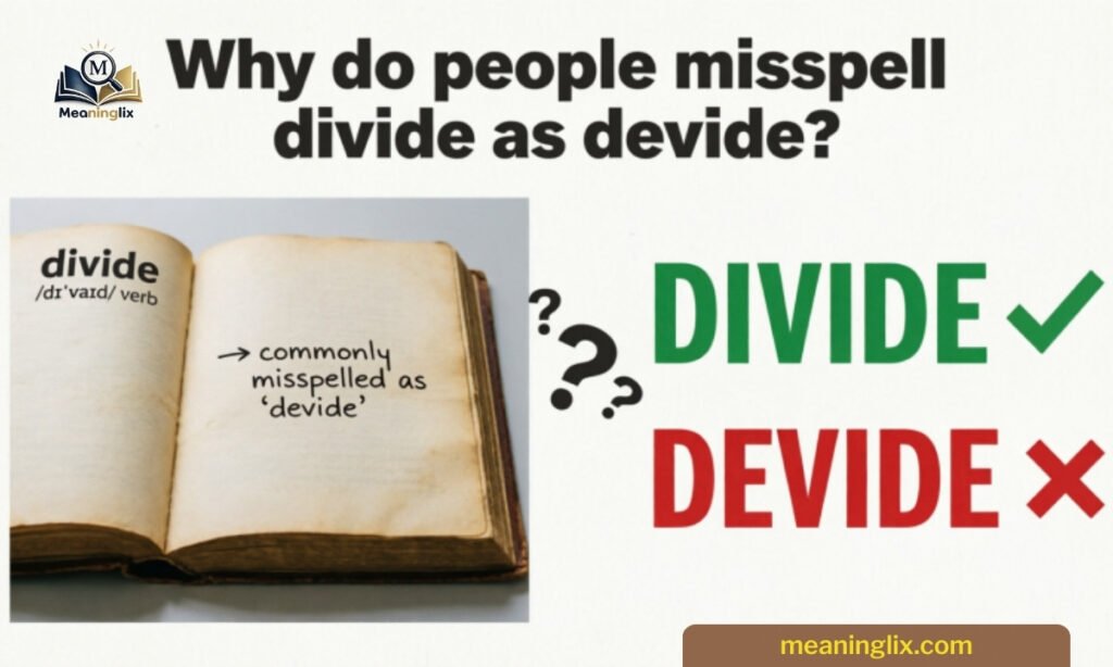 Why People Misspell Divide as Devide