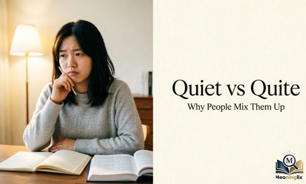 Why People Mix Up Quiet and Quite