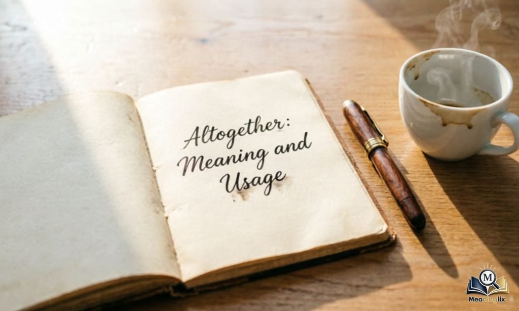 Altogether Meaning and Usage