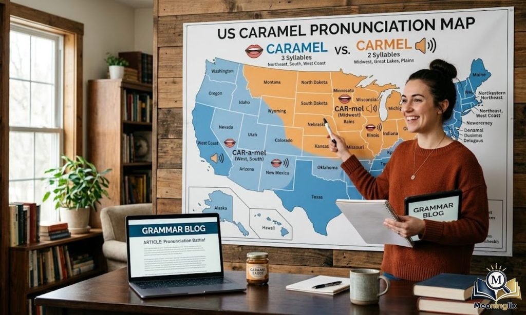 Carmel or Caramel Pronunciation Map
