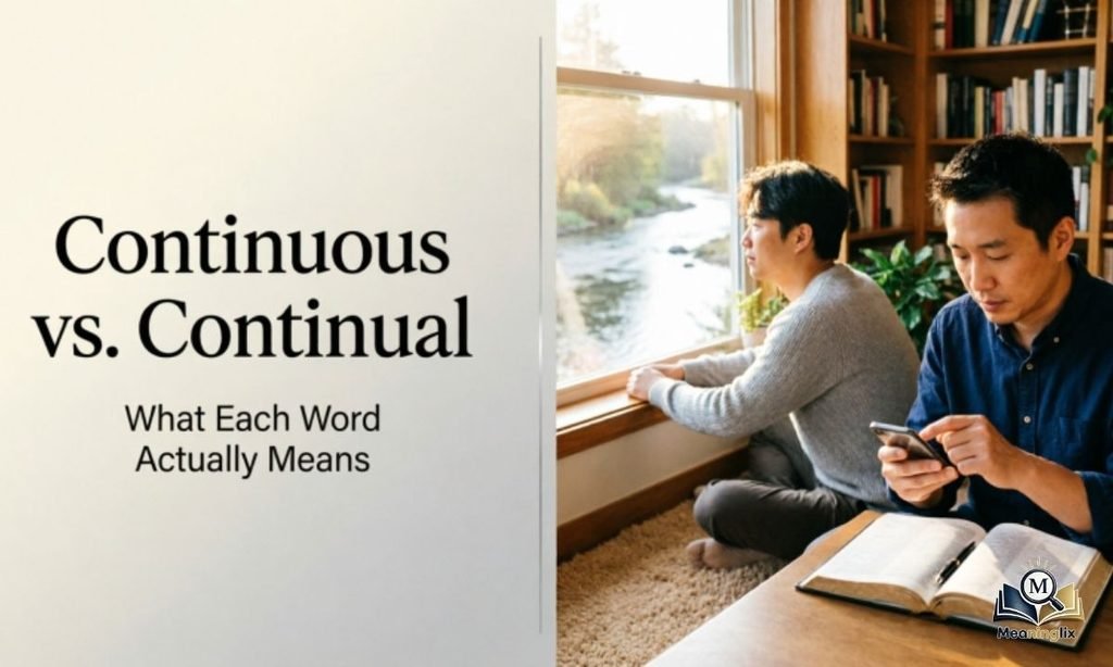 Continuous vs. Continual What Each Word Actually Means