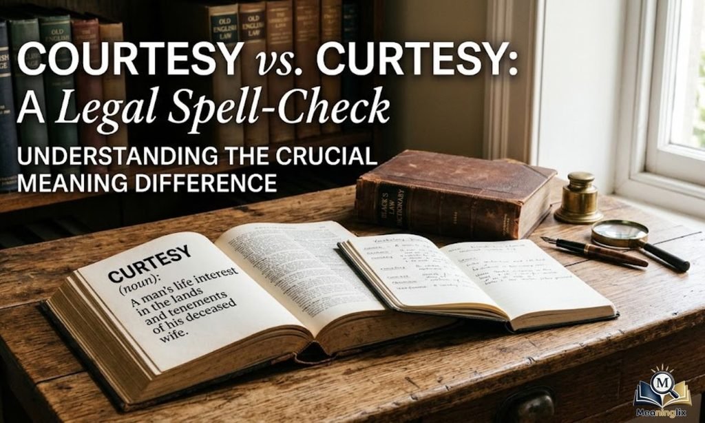 Courtesy Or Curtesy Meaning