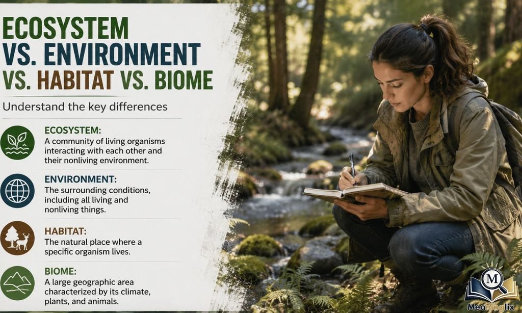Ecosystem vs. Environment vs. Habitat vs. Biome