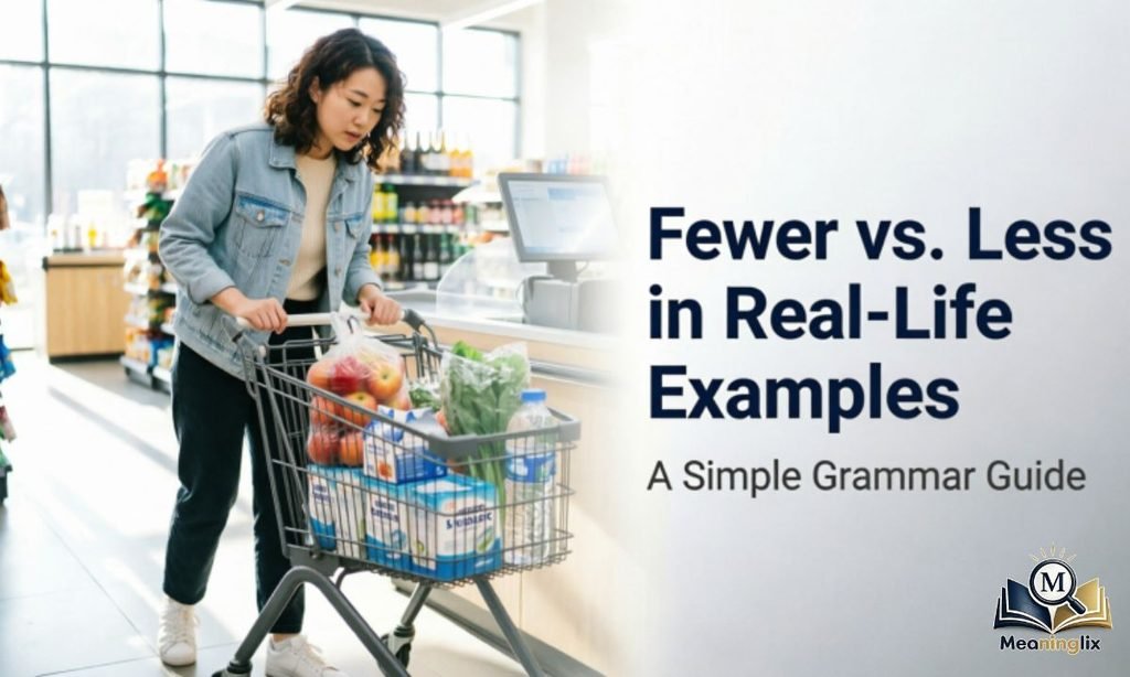 Fewer vs. Less in Real-Life Examples
