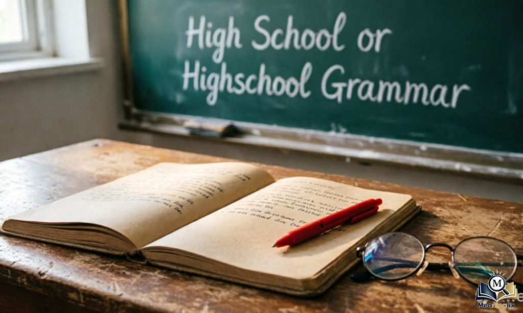 High School Or Highschool Grammar