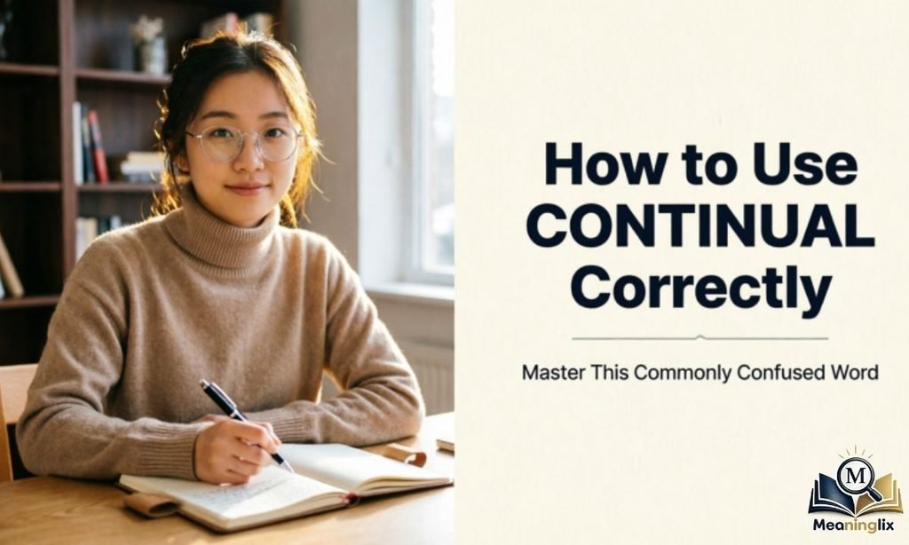 How to Use Continual Correctly