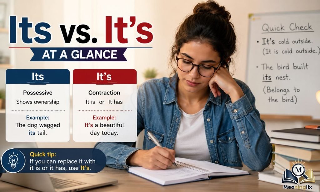 Its vs. It’s at a Glance