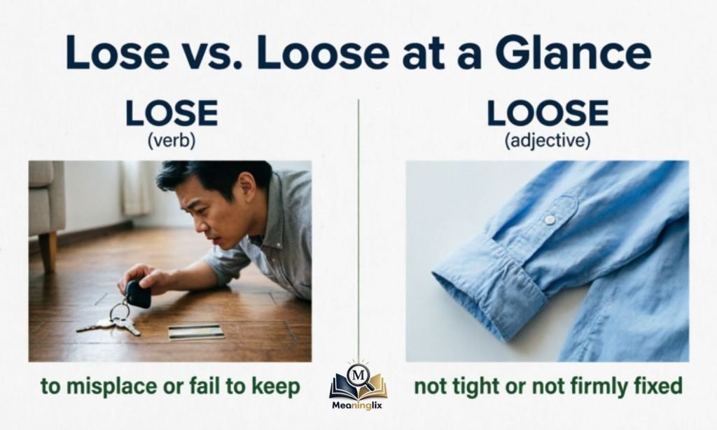Lose vs. Loose at a Glance