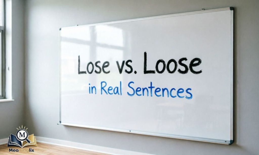 Lose vs. Loose in Real Sentences