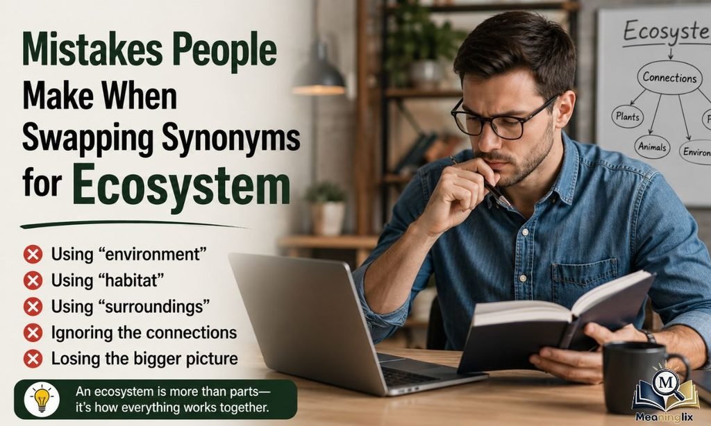 Mistakes People Make When Swapping Synonyms for Ecosystem