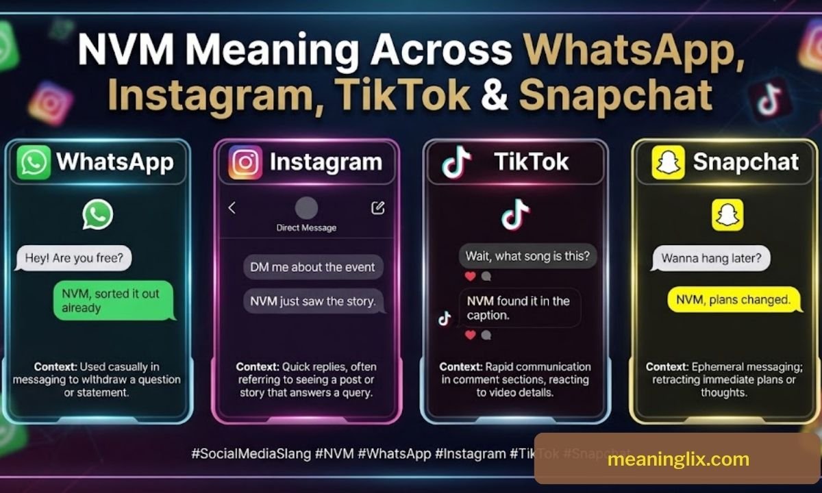 NVM Meaning Across WhatsApp, Instagram, TikTok & Snapchat