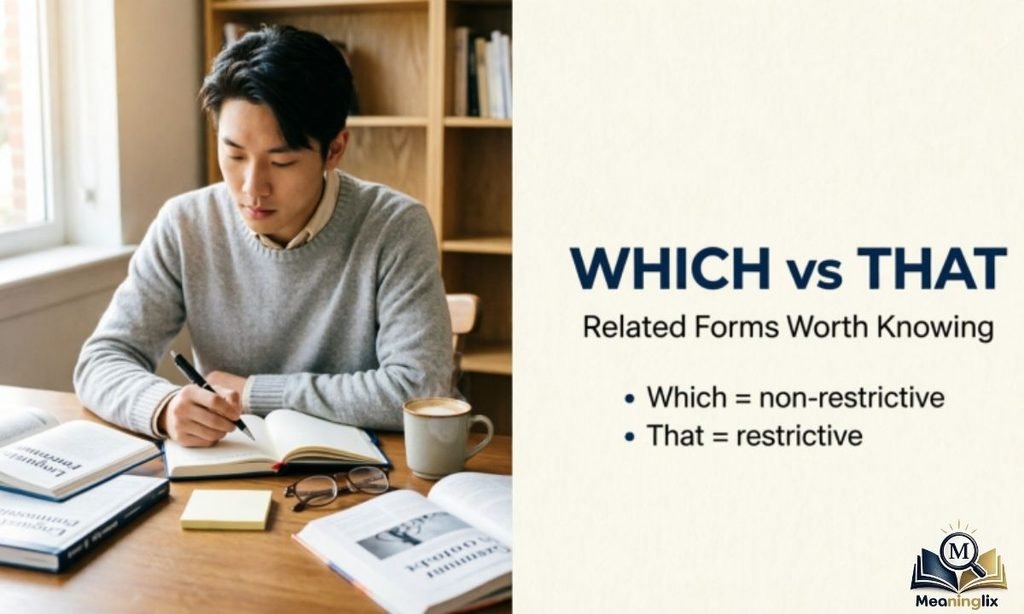 Related Forms Worth Knowing (Which vs That )