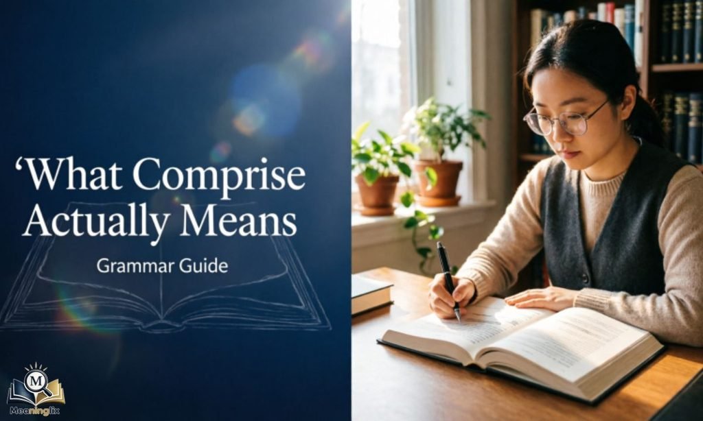 What Comprise Actually Means