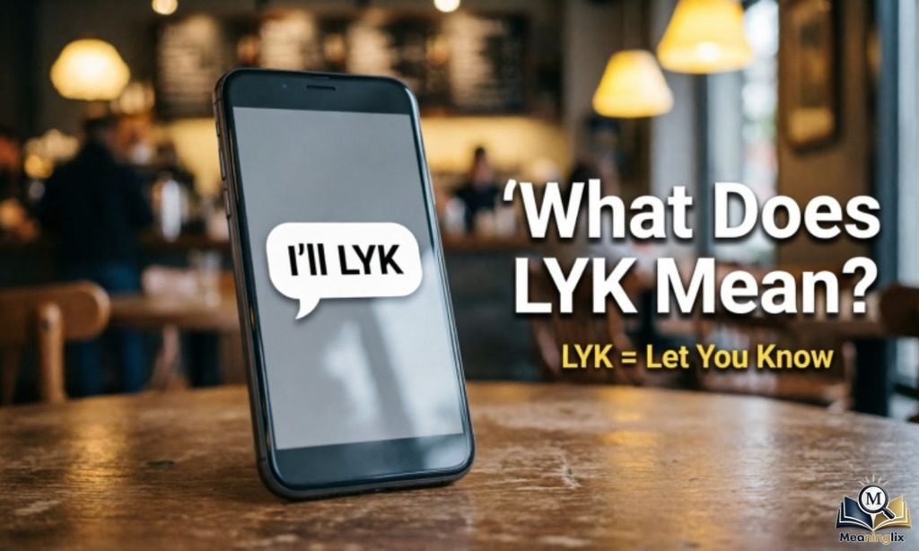 What Does LYK Mean in Text