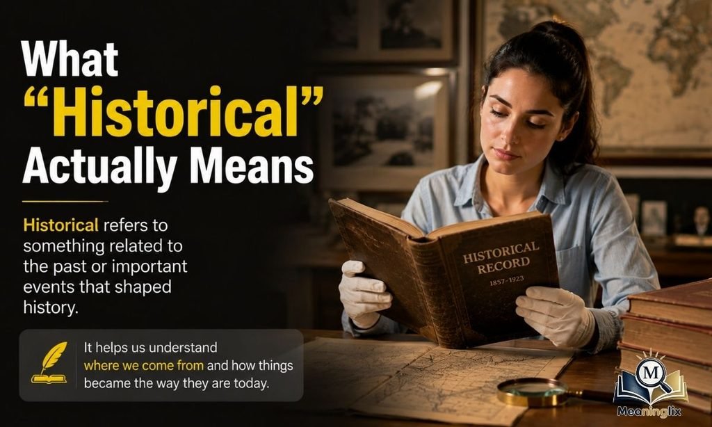 What Historical Actually Means