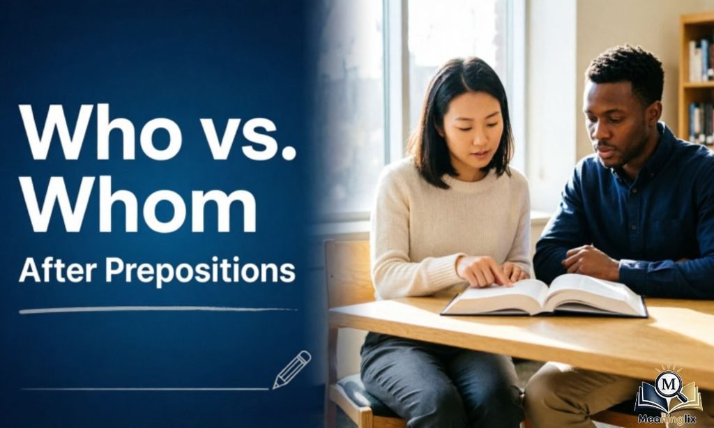 Who vs. Whom After Prepositions