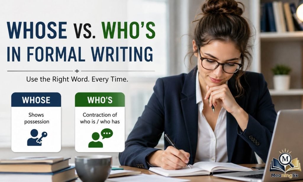 Who's vs. Whose in Formal Writing