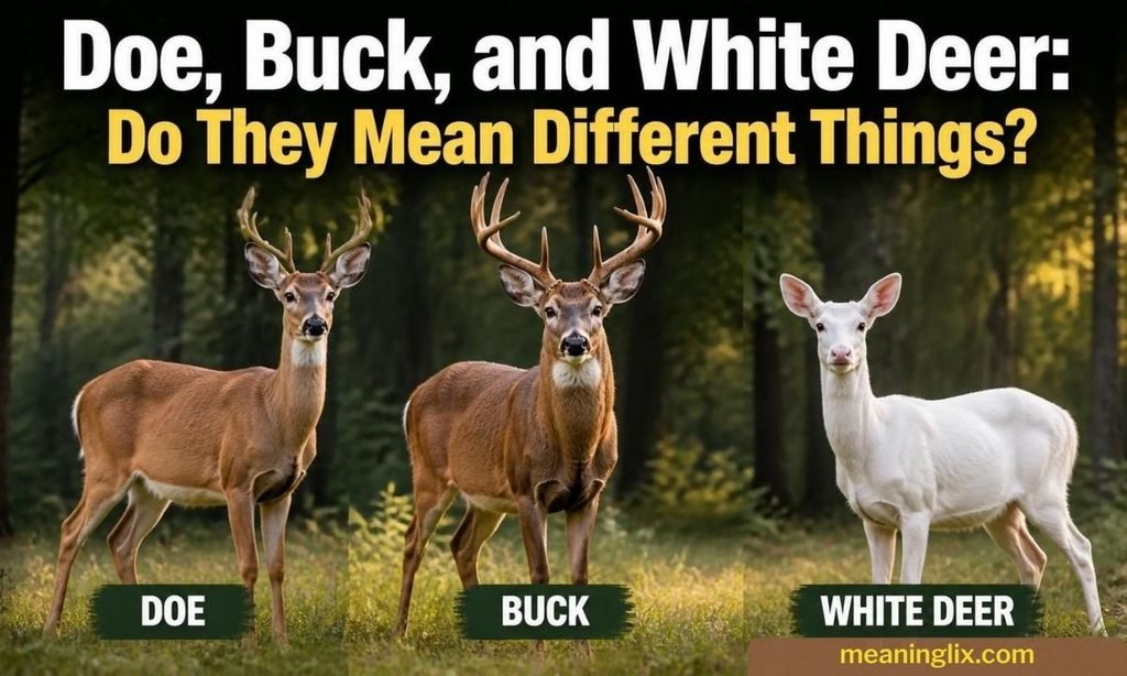 Doe, Buck, and White Deer Do They Mean Different Things