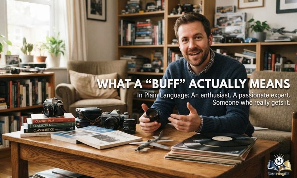What a buff actually means in plain language